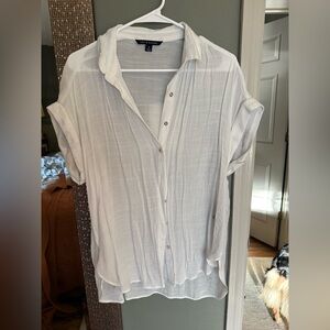 Zac & Rachel White Button-Down Women's Shirt